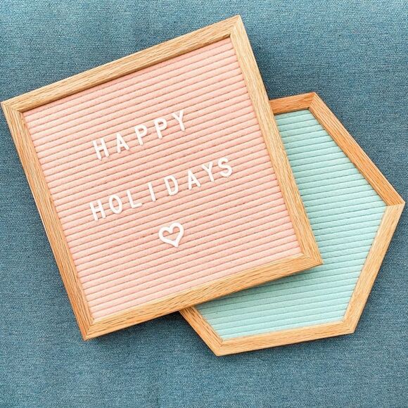Wooden Letterboards Set of 2 Pink and Light Blue Home Decor - Picture 10 of 10